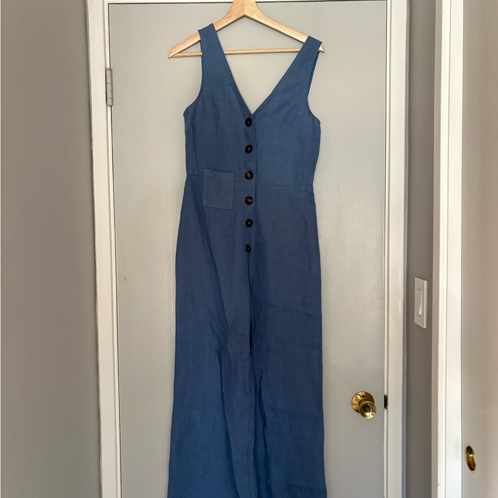 Paloma Wool blue linen jumpsuit 38/6